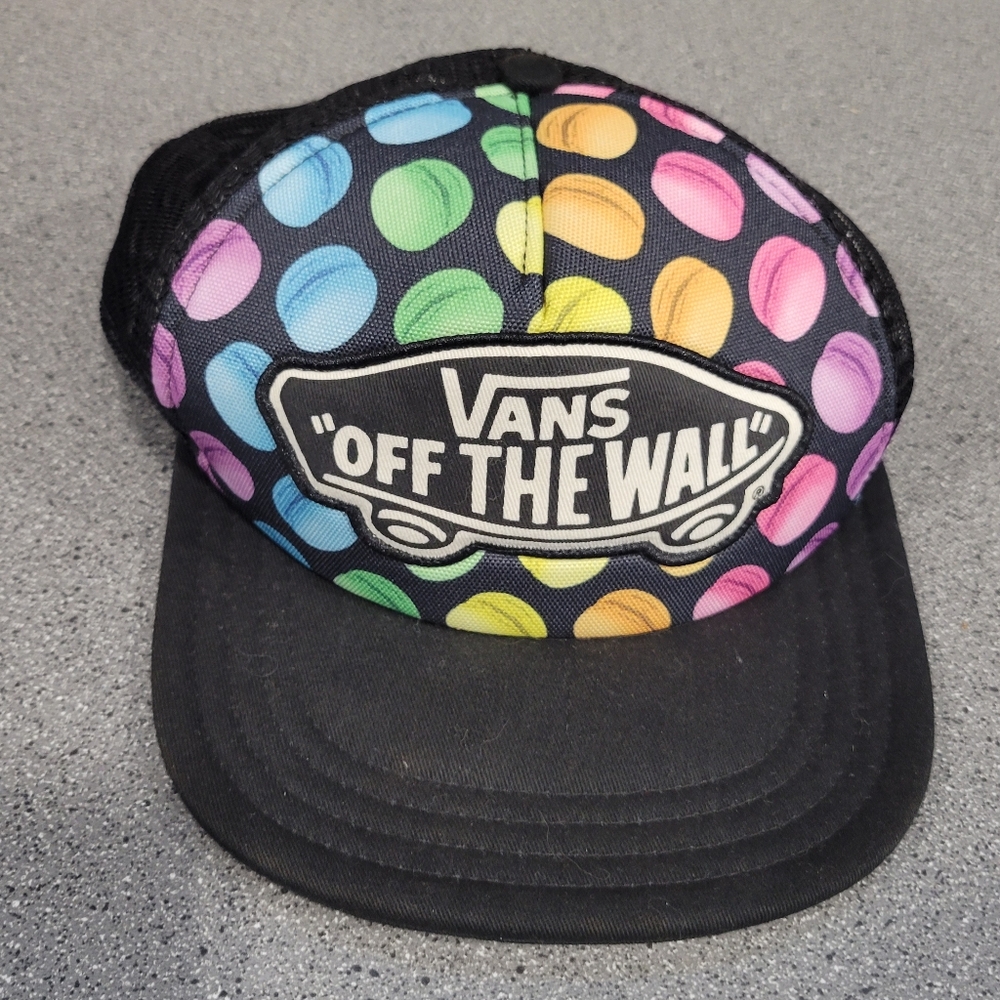 VTG Vans Off The Wall Polka Dot Trucker Hat